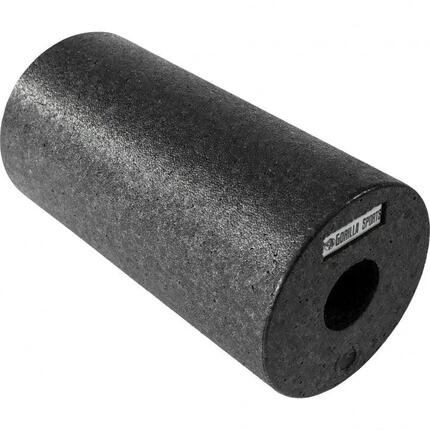 Rouleau de massage Gorilla Sports 29x15 cm noir à picots