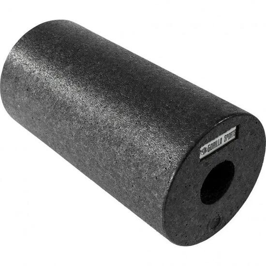 Rouleau de massage Gorilla Sports 29x15 cm noir à picots