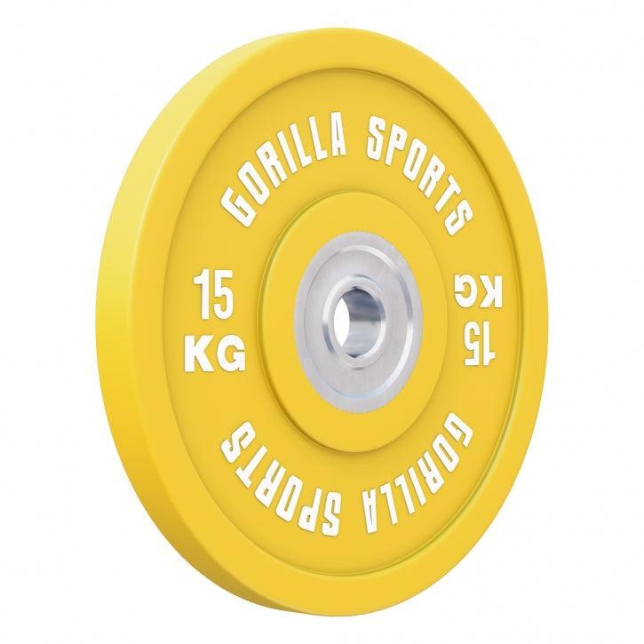 GORILLA SPORTS Gorilla Sports zátěžový kotouč, pogumovaný, 15 kg