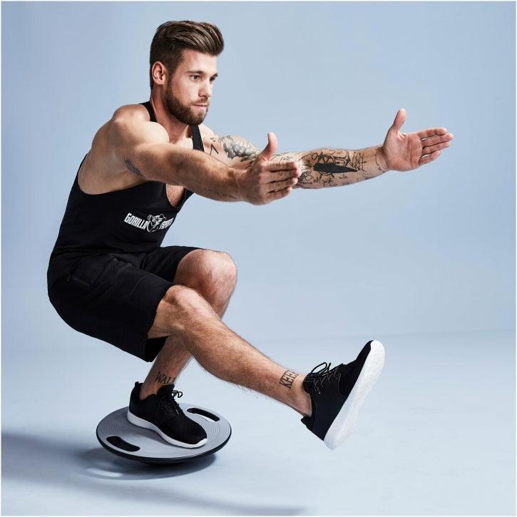 PLANCHE D'ÉQUILIBRE AVEC POIGNÉES | DIAM 39,5CM HAUT 9CM | FITNESS ET ÉQUILIBRE