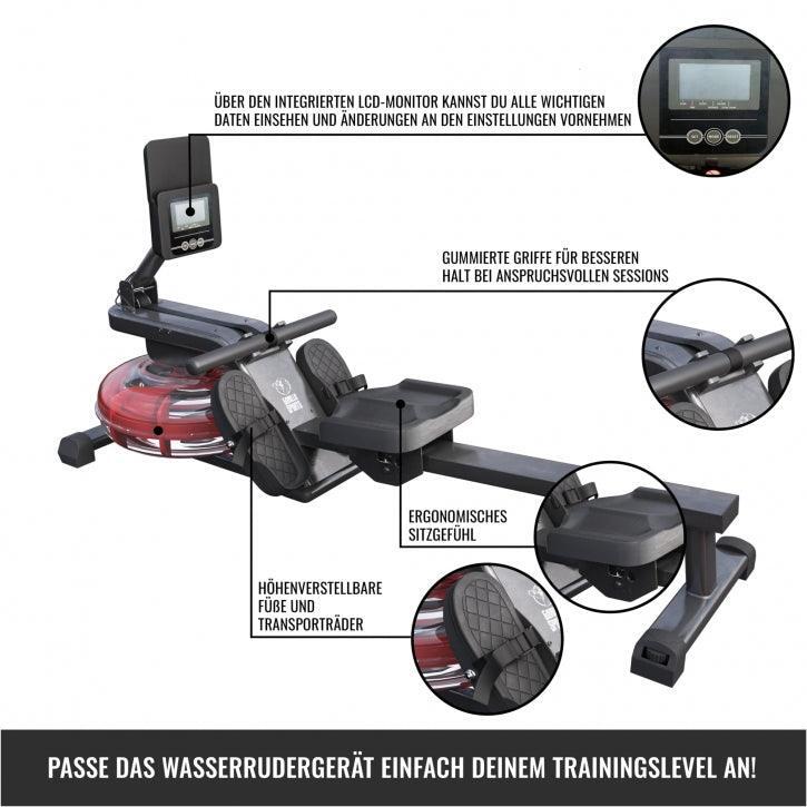 GORILLA SPORTS Wasser Rudergerät 2/7
