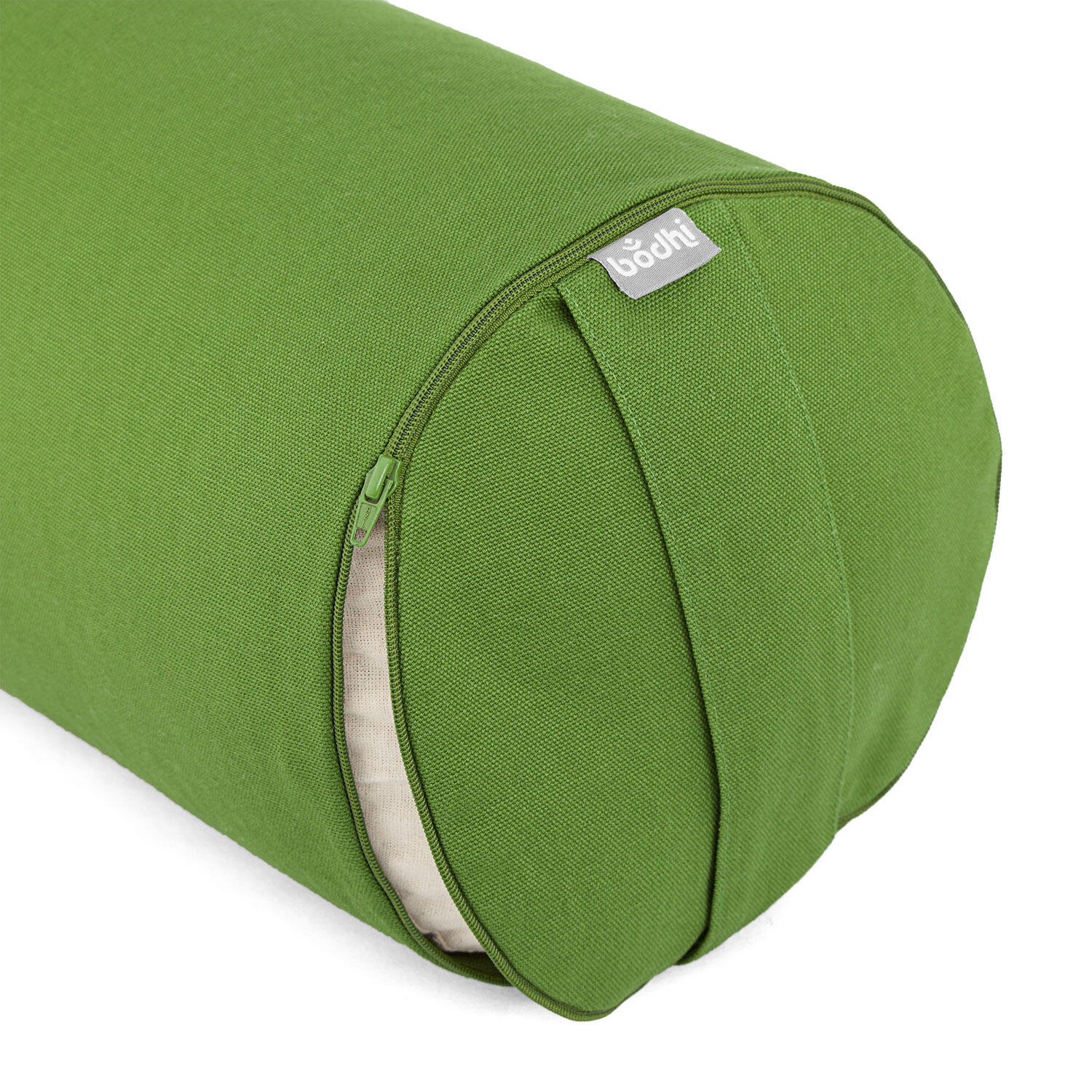 Yoga-Bolster (rund) BASIC olive, Dinkelhülsen 3/6