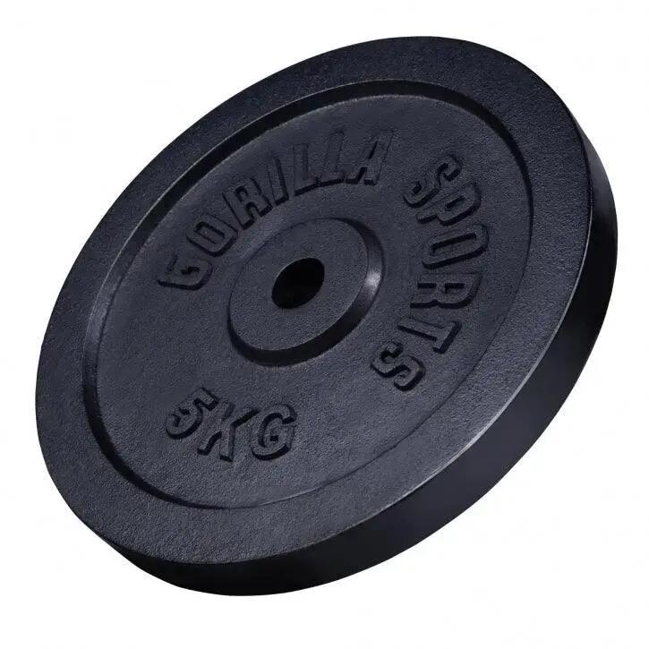 DISQUE DE MUSCULATION FONTE GRIS | DIAM 31MM | AU CHOIX DE 1,25KG À 30KG 2/7