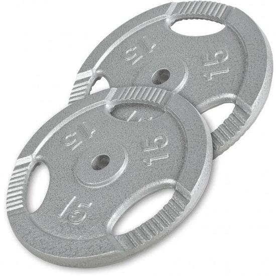 Obciążenia 4 x 2,5kg, 4 x 5kg zestaw żeliwne z uchwytami 31 mm