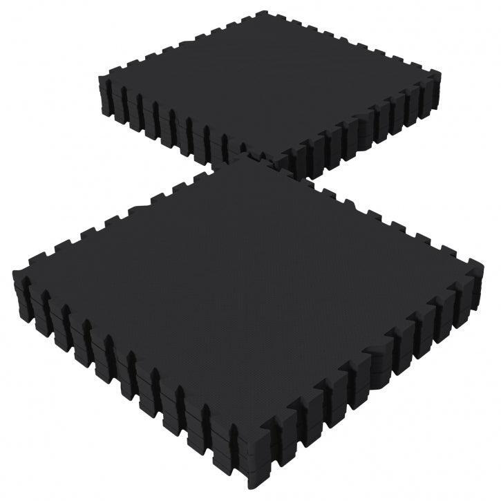 Gorilla Sports - Tapis De Protection - 16 Pièces - Total 5,76 M2 - Noir - Sol Sportif - Puzzle - Dalle - Bleu|noir - Taille Unique - Decathlon
