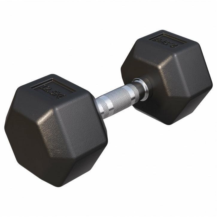 Gorilla Sports Šestihranná pogumovaná činka, 6 kg