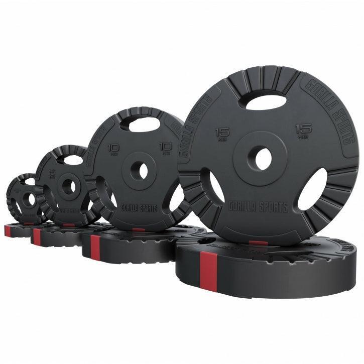 Hantelscheibe Olympia 50/51mm Kunststoff Gripper 6/6