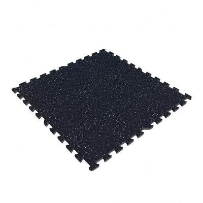 Vloermatten rubber - beschermingsmatten - 4 matten + 8 eindstukken - puzzel mat