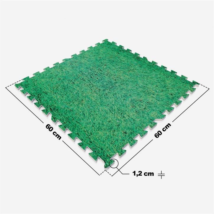 Tapis de Protection Fitness Puzzle - 16 Dalles, 60x60x1,2 cm, Tapis de Sol 5/7