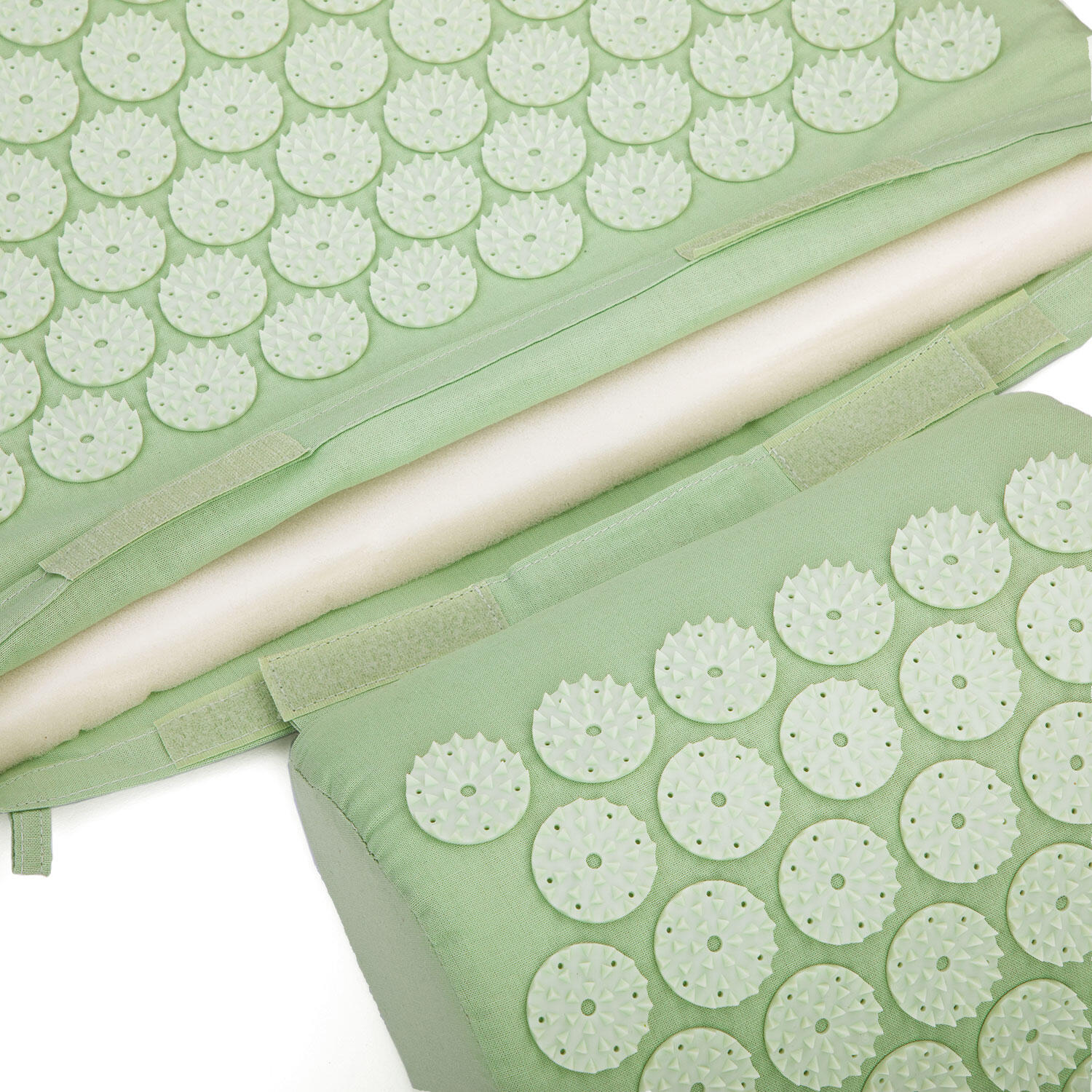 Vital Akupressur-SET XL pastellgrün: Akupressur-Matte mit Kissen und Tasche 5/6