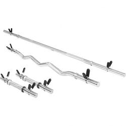LOT BARRE LONGUE 170 CM + BARRE CURL 120 CM + 2 BARRES COURTES 35 CM | DIAMETRE