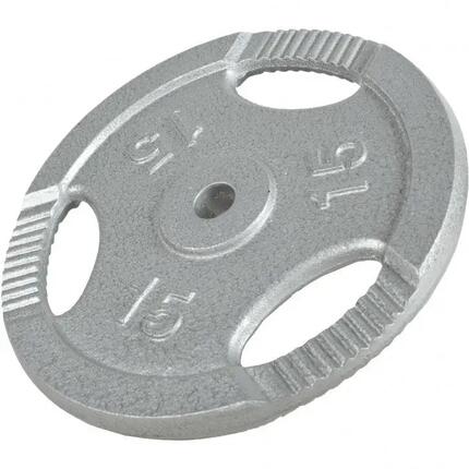 DISQUE DE MUSCULATION FONTE NOIR AVEC POIGNÉES 31MM | AU CHOIX DE 1,25KG À 20KG