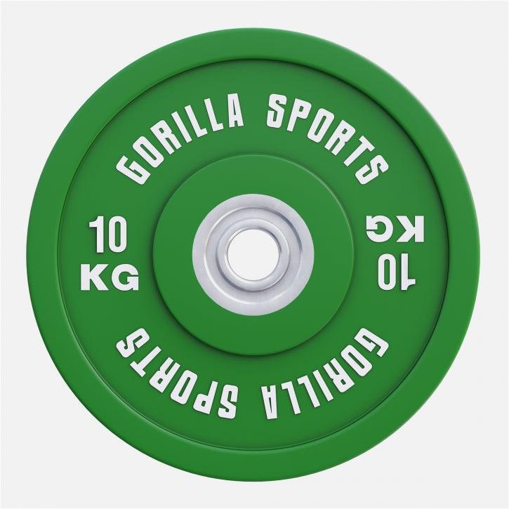 Disco Pesas Bumper Gorilla Sports Verde Diámetro 51 mm 2/7