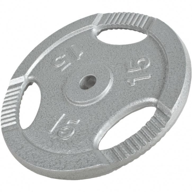DISQUE DE MUSCULATION FONTE GRIP | DIAM 31MM | GRIS | AU CHOIX DE 1,25KG À 20KG 2/7