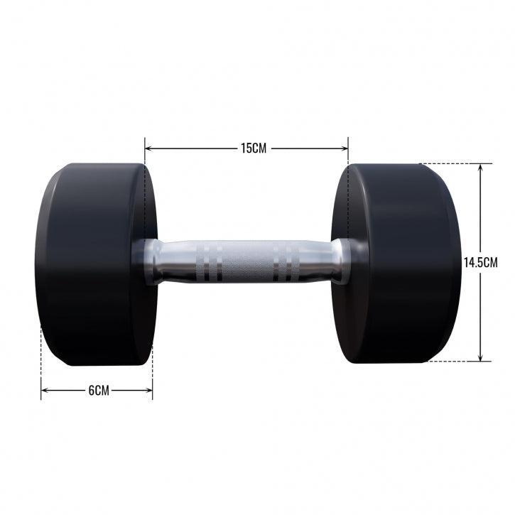 Gorilla Sports Dumbell - 10 kg - Gietijzer (rubber coating) - Met logo 5/7