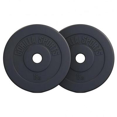 Hantelscheibenset Olympia Kunststoff 10 kg - 2 x 5 kg