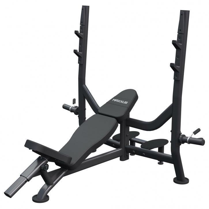 Maxxus - Banc Musculation Avec Support Pro - Inclinable, Multifonction, Réglable - Banc De Musculation - Noir - Taille Unique - Decathlon
