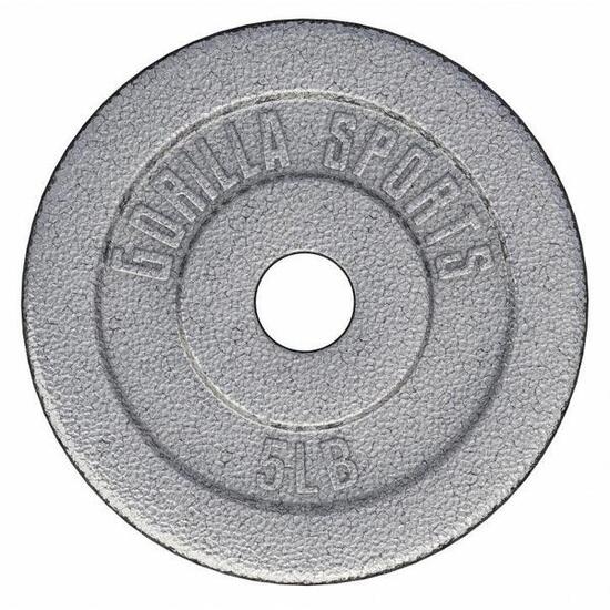 Obciążenie (1,25-30 kg) 31 mm talerz treningowy żeliwo srebrne Gorilla Sports