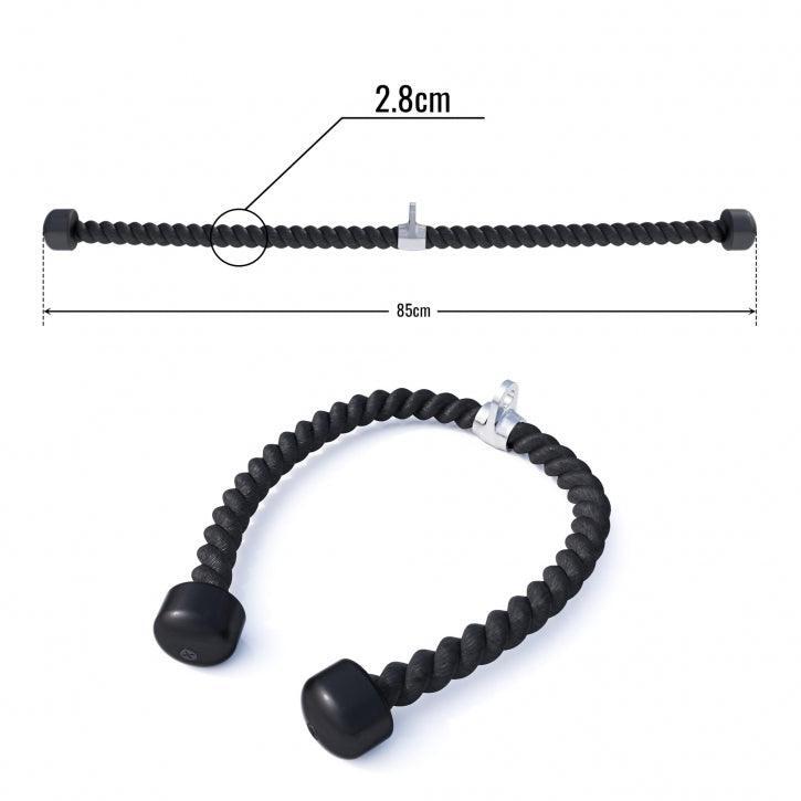 Uchwyt (68 - 100 cm) sznur do atlasu wyciągu triceps 5/6