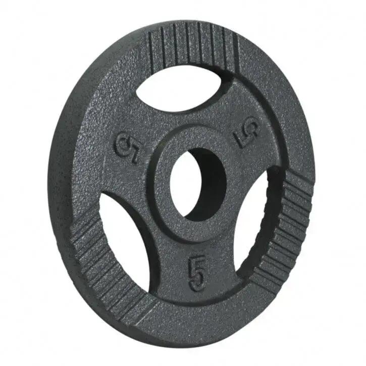 DISQUE OLYMPIQUE EN FONTE GRIS AVEC POIGNÉES 51MM | AU CHOIX DE 1,25KG À 20KG 3/7