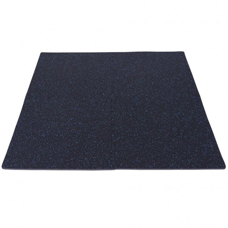 Zestaw mat ochronnych puzzle 4 szt + krawędzie wzór plamek niebieski