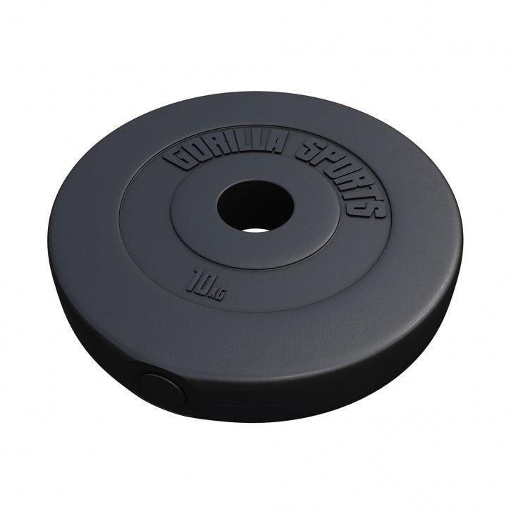 Gorilla Sports - Lot De Disques En Plastique: 4 X 5 Kg Et 4 X 2,5 Kg (30 Kg) - 50/51mm | Poids Ad - Poids De Musculation - Noir - 20-30 Kg - Decathlon