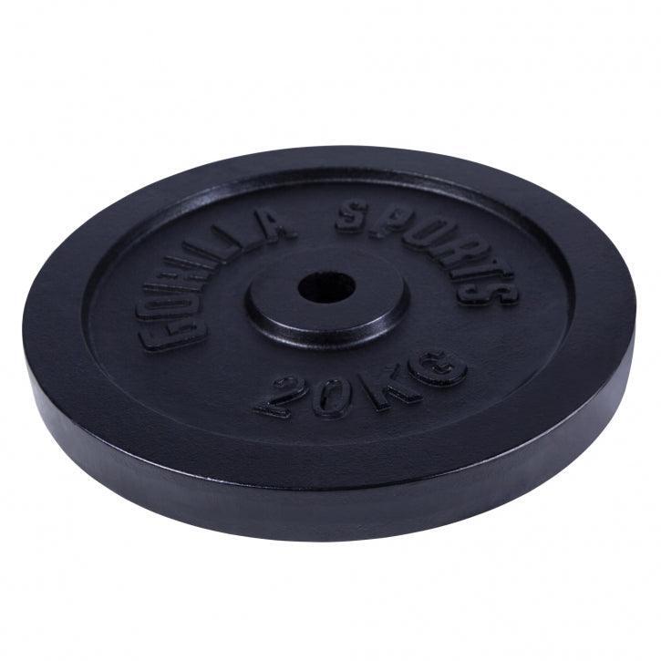 DISQUE DE MUSCULATION FONTE NOIR | DIAM 31MM | AU CHOIX DE 1,25KG À 30KG