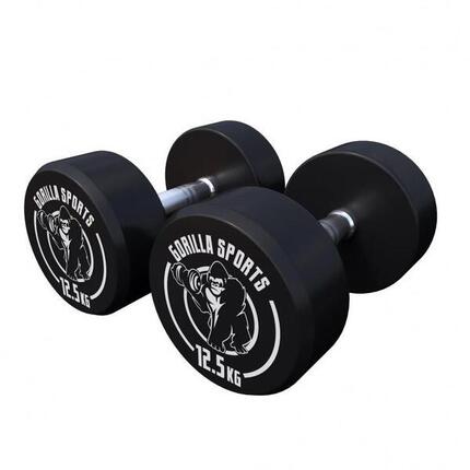 HALTÈRE MONOBLOC ROND | MUSCULATION | 2 X 12,5 KG