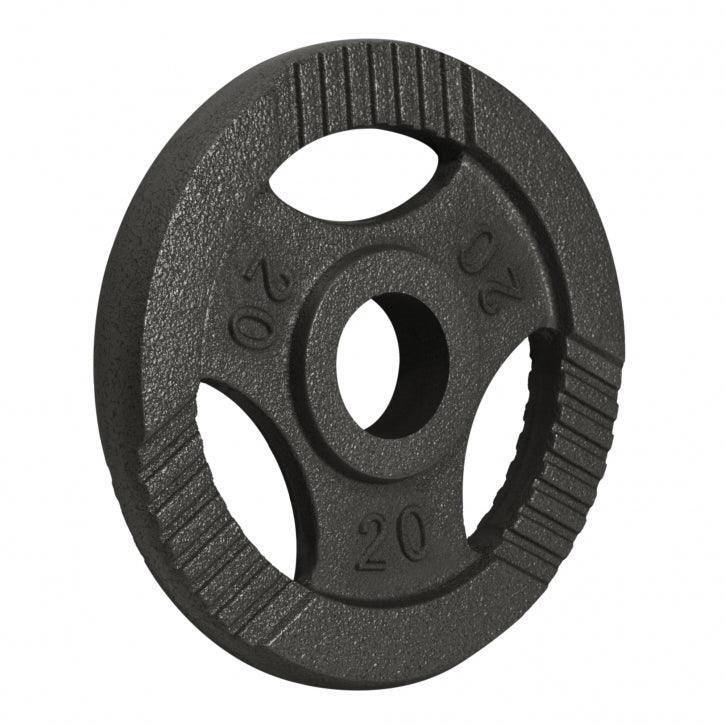 6 POIDS EN FONTE GRIP | DIAMETRE 31 MM | MUSCULATION | LOT DE 6x5 KG 5/6