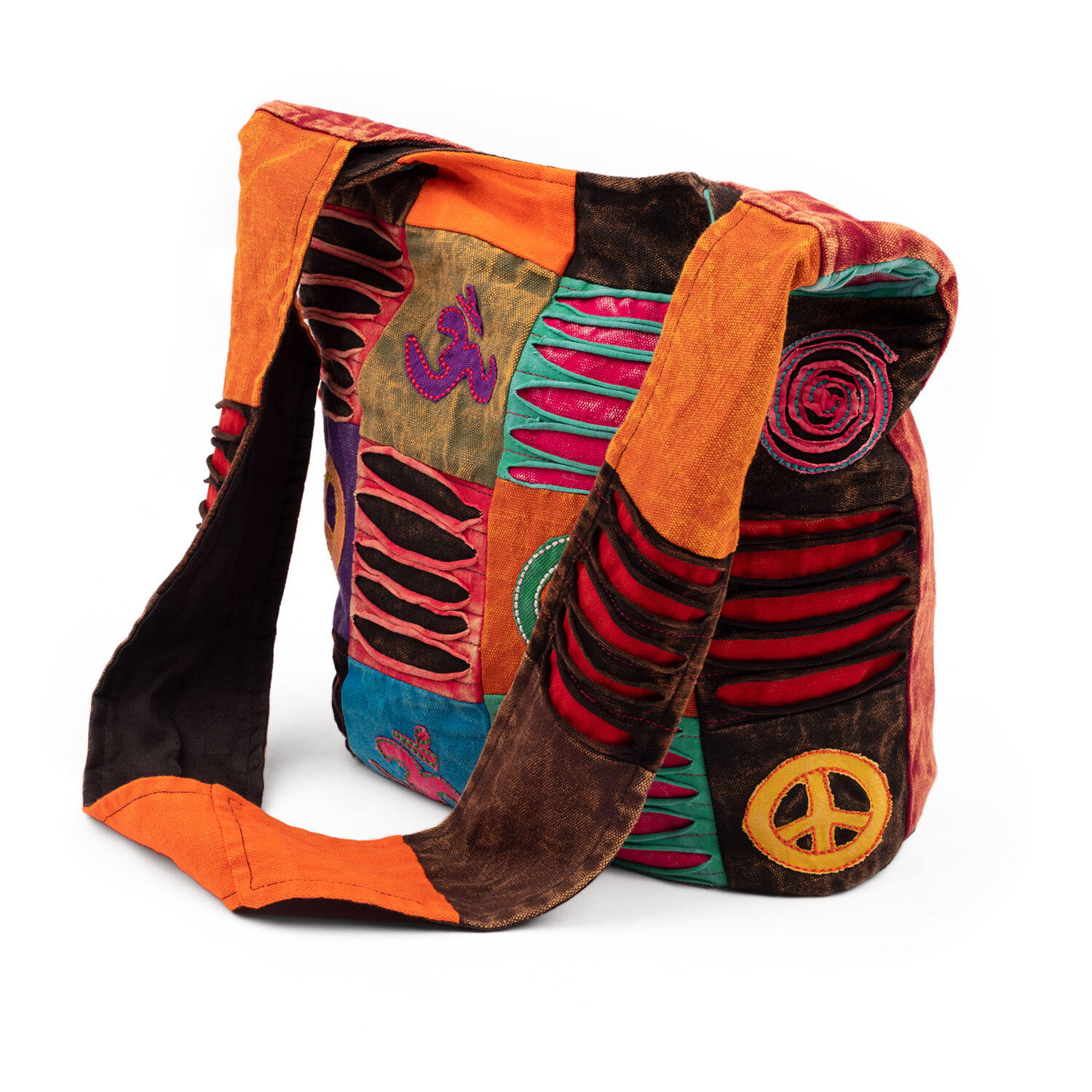 Om Shanti Bag, Patchwork - multicolor 3/6
