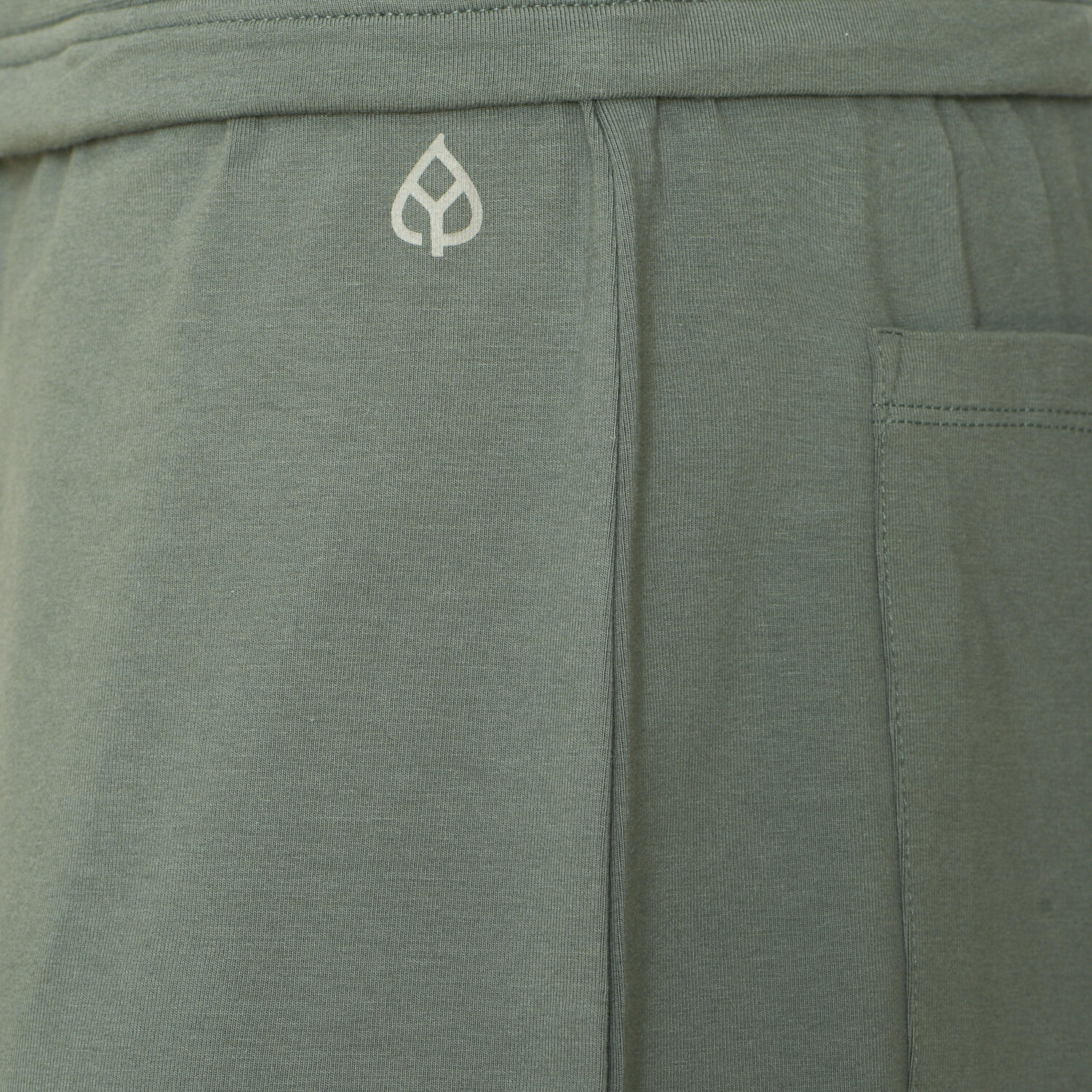 Herren Yogahose mit Tunnelzug, Bio-Baumwolle, Grau-Grün (Balsam Green) 5/5