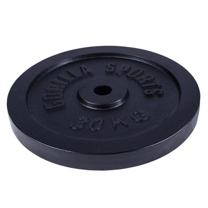 DISQUE DE MUSCULATION FONTE NOIR | DIAM 31MM | AU CHOIX DE 1,25KG À 30KG 3/7