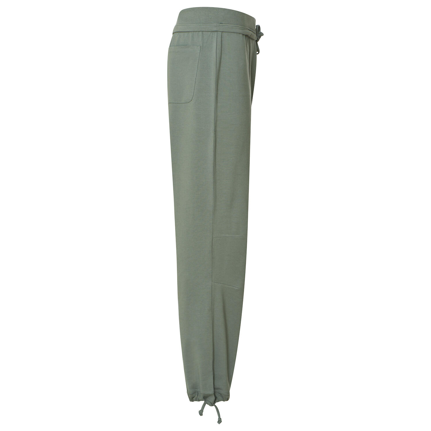 Herren Yogahose mit Tunnelzug, Bio-Baumwolle, Grau-Grün (Balsam Green) 3/5