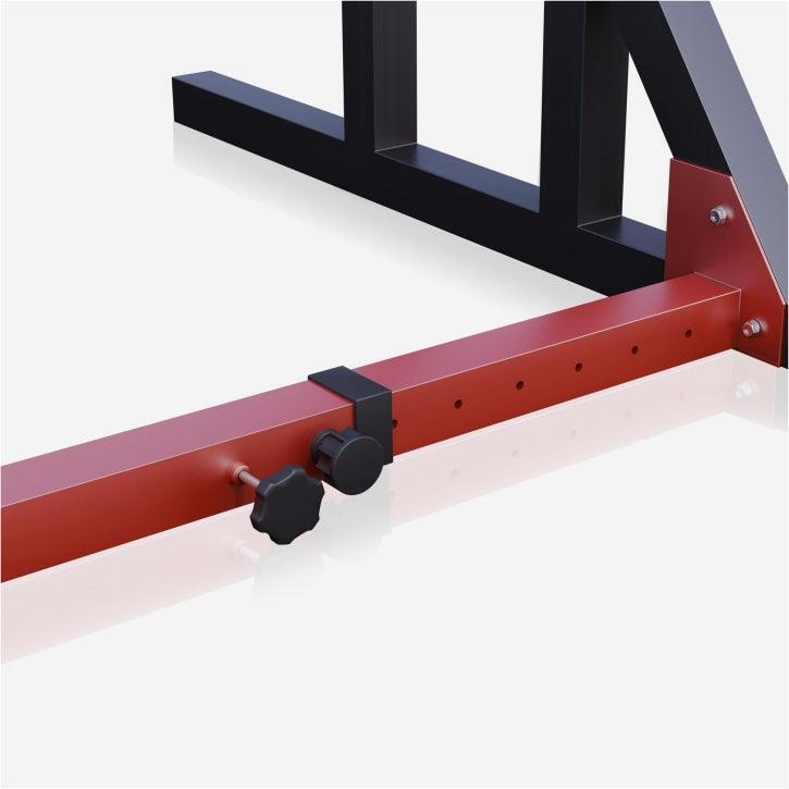 Rack à squat Gorilla Sports réglable acier, largeur 72,5–115 cm 14/15