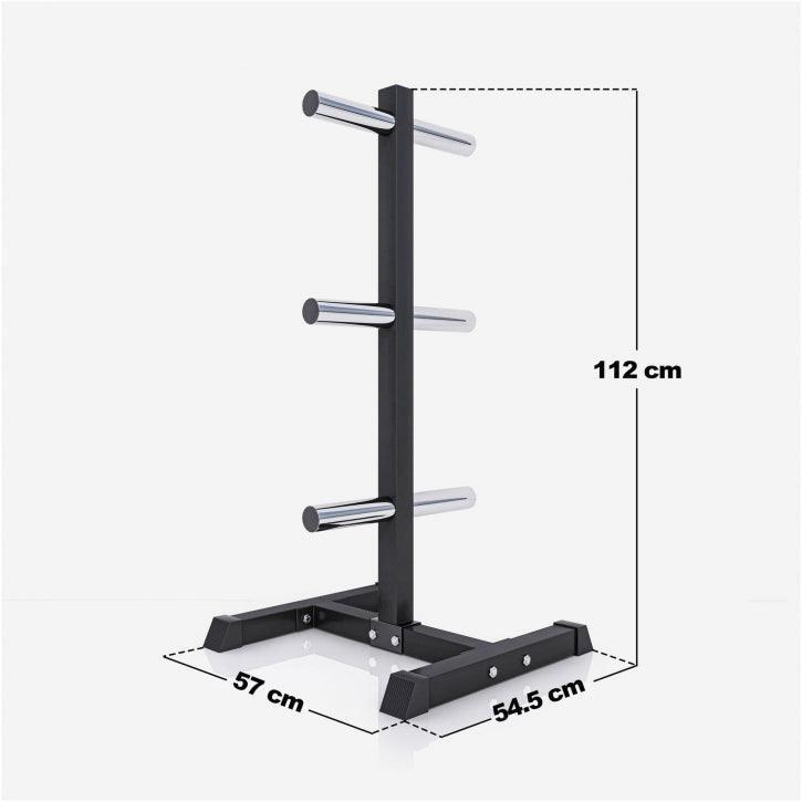 Supporto per Pesi Gorilla Sports in Acciaio 6 Supporti 350 kg (nero) 2/7