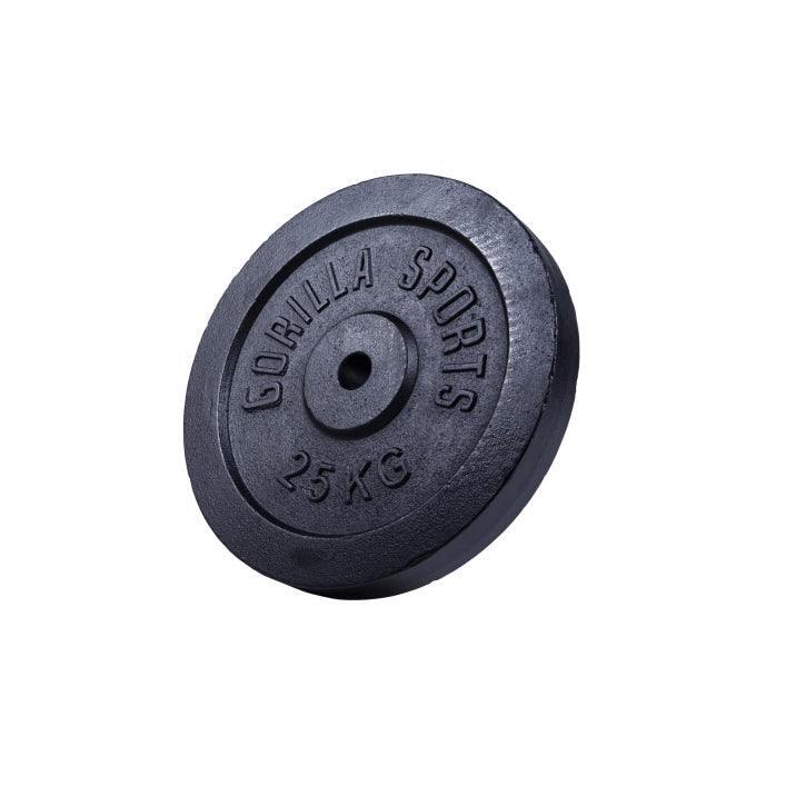DISQUE DE MUSCULATION FONTE NOIR | DIAM 31MM | AU CHOIX DE 1,25KG À 30KG