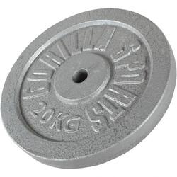 DISQUE DE MUSCULATION FONTE GRIS | DIAM 31MM | AU CHOIX DE 1,25KG À 30KG