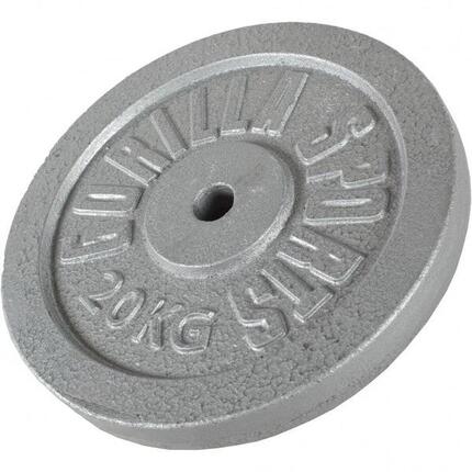 Obciążenie (1,25-30 kg) 31 mm talerz treningowy żeliwo srebrne Gorilla Sports