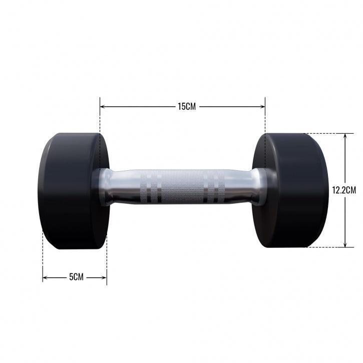 Gorilla Sports Dumbell - 5 kg - Gietijzer (rubber coating) - Met logo 6/7