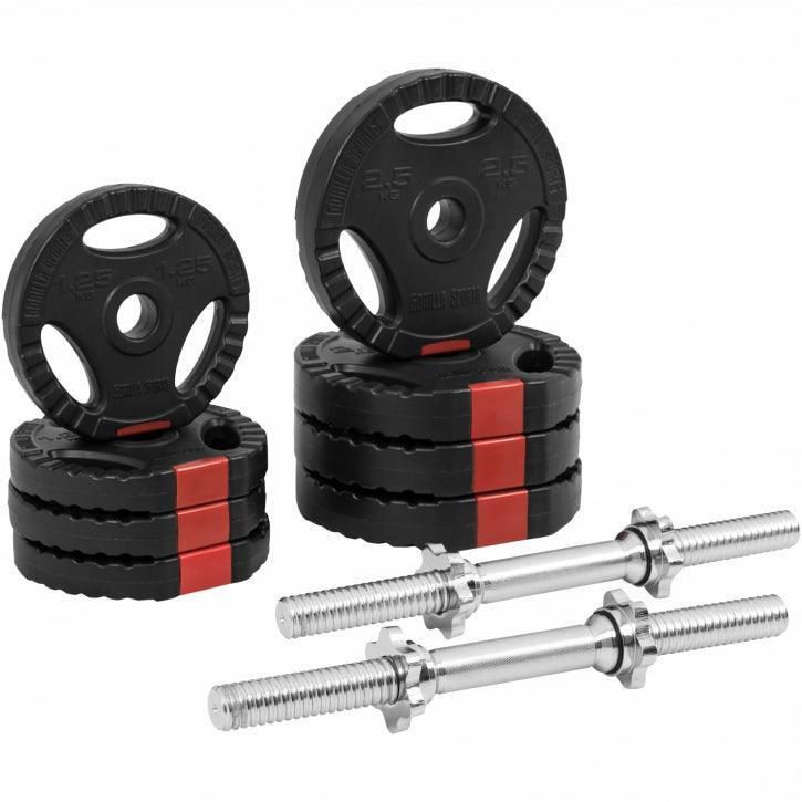 Langhantelset Kunststoff Gripper Set 3/7