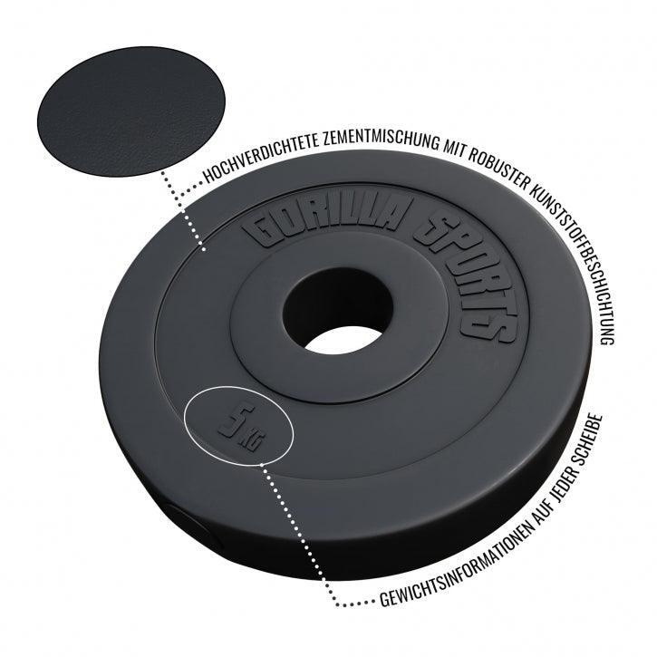 Disco de plástico de 1,25 kg a 15 kg - 50/51 mm 3/5