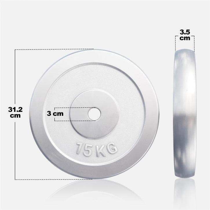 DISQUE DE MUSCULATION CHROMÉ | DIAM 31 MM | AU CHOIX DE 1,25KG À 30KG 5/7