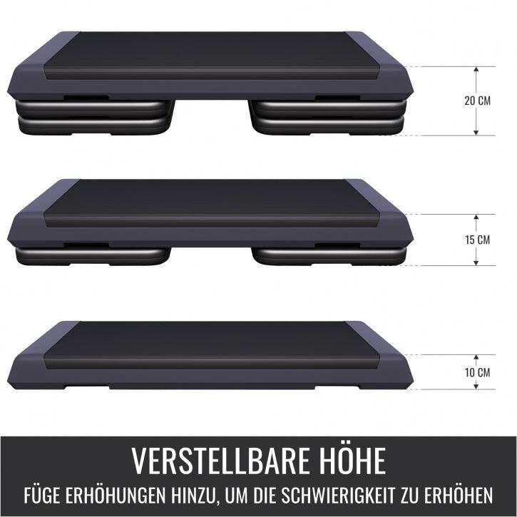 Step Gorilla Sports réglable 107x42 cm noir/gris antidérapant 4/15