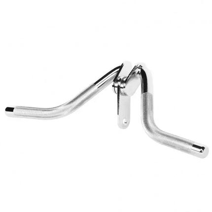 Barre triceps curl Gorilla Sports Y-37 acier chromé 50 cm