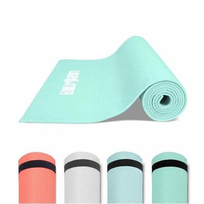 Yogamat - fitnessmat - pvc - 180 x 60 x 0,5 – lichtblauw