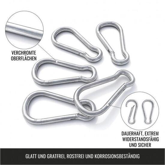 SET DE 5 MOUSQUETONS 7 MM | ACCESSOIRE MUSCULATION