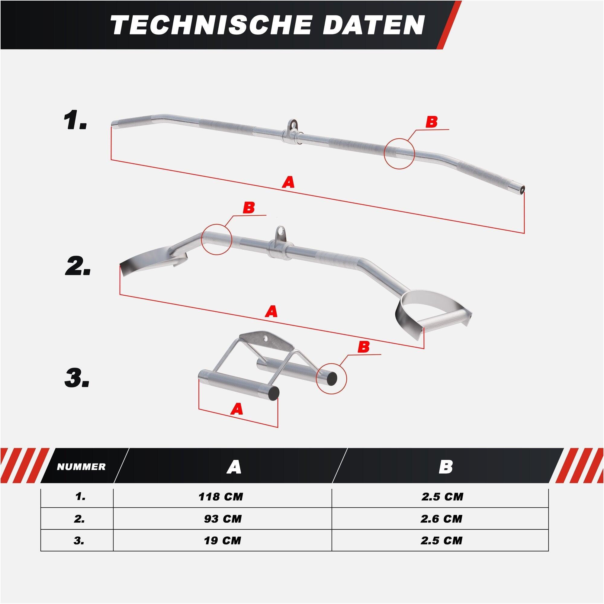 LOT DE 3 ACCESSOIRES DE TIRAGE | MUSCULATION 4/5