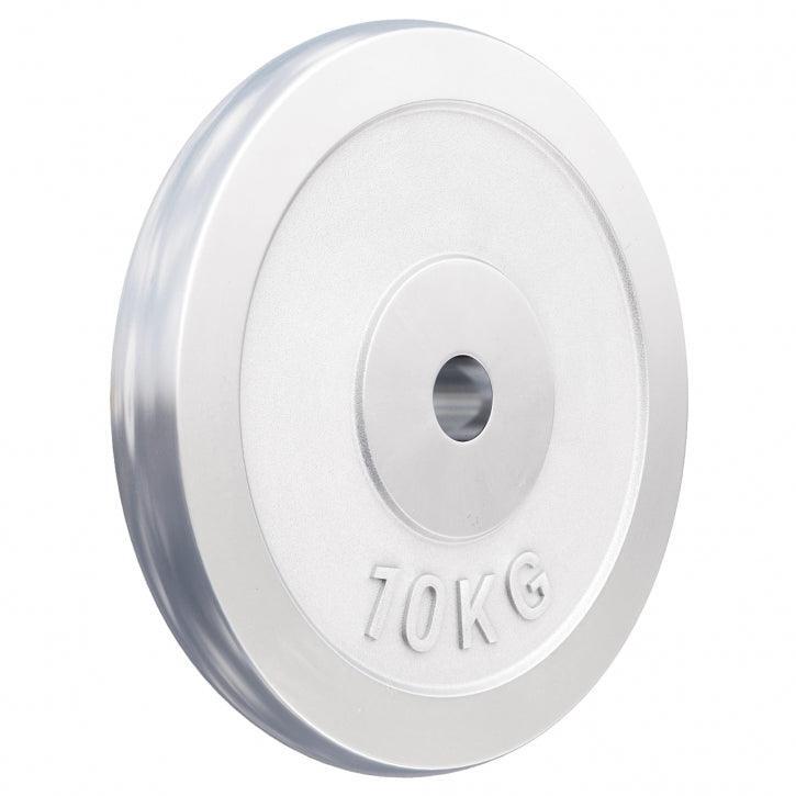 Gorilla Sports - Disque De Musculation Chromé | Diam 31 Mm | Au Choix De 1,25kg À 30kg - Poids De Musculation - Gris - 10 Kg - Decathlon