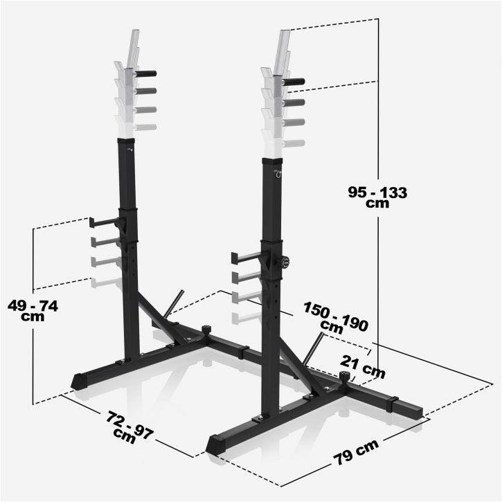 MULTI RACK RÉGLABLE EN HAUTEUR ET LARGEUR | MUSCULATION
