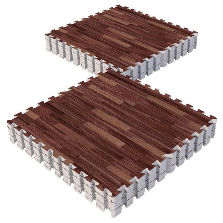 Gorilla Sports - Tapis De Protection Fitness Puzzle - 16 Dalles, 60x60x1,2 Cm, Tapis De Sol - Dalle - Bordeaux|multicolore|rose - Taille Unique - Decathlon